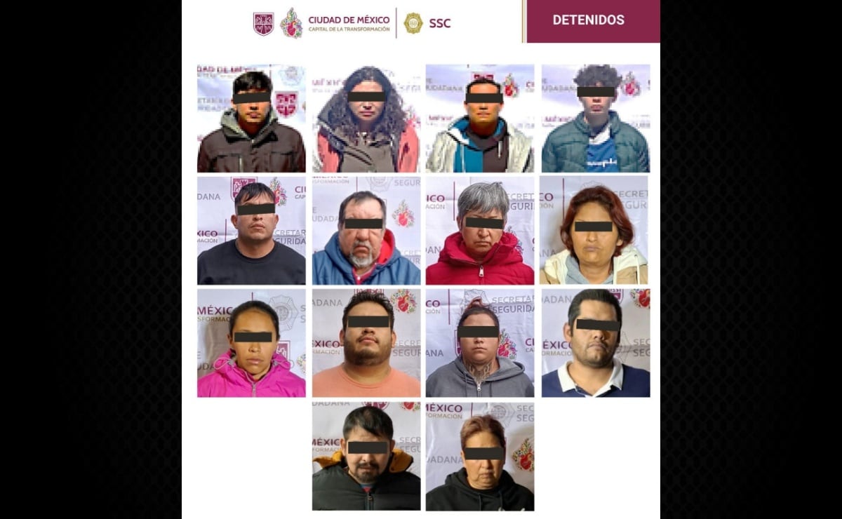 Caen 14 presuntos integrantes de una célula delictiva dedicada al narcomenudeo