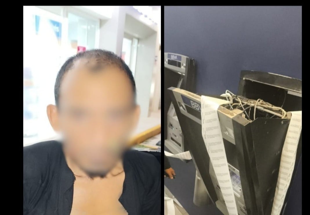 Intento de robo a cajero automático en Mérida causa intensa movilización policiaca; es la segunda ocasión que intentan atracar la sucursal