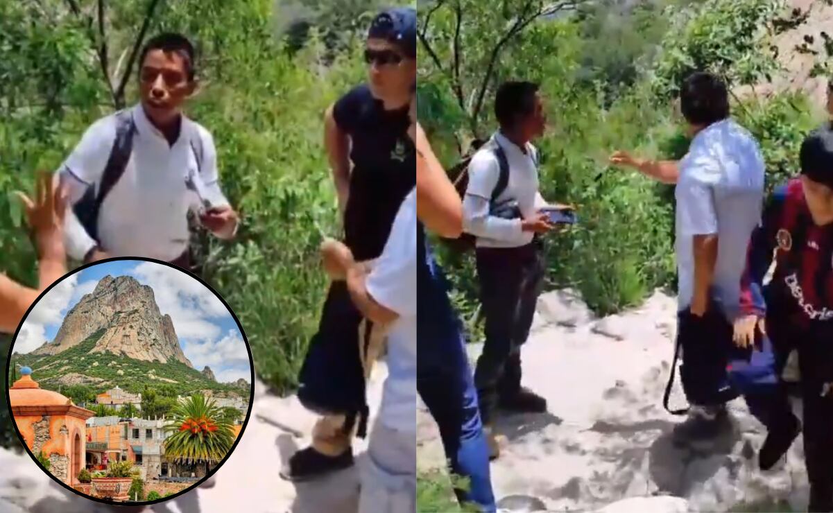 Turistas rayan la Peña de Bernal y su justificación se viraliza; ¿de cuánto es la multa por vandalizar el monolito? 