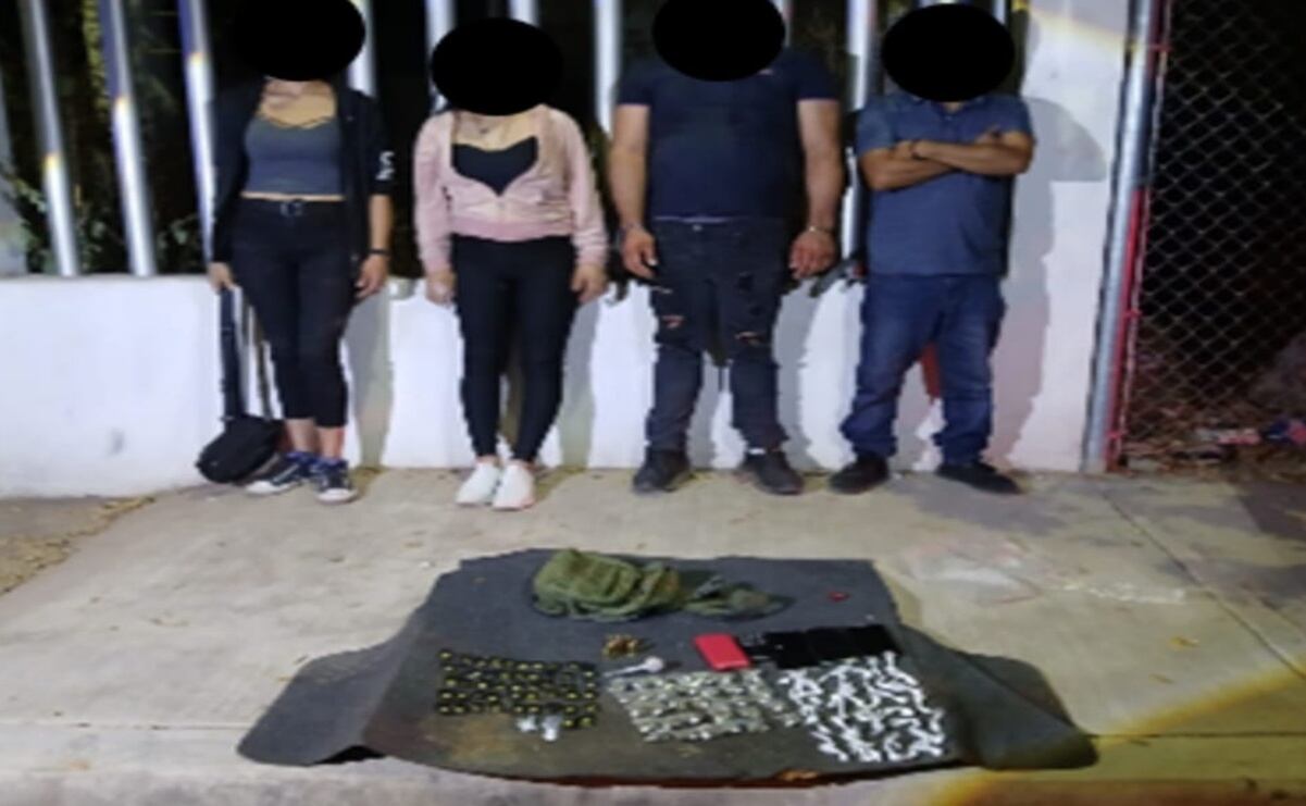 Detienen a tres hombres con más de 140 dosis de marihuana en la alcaldía Iztacalco