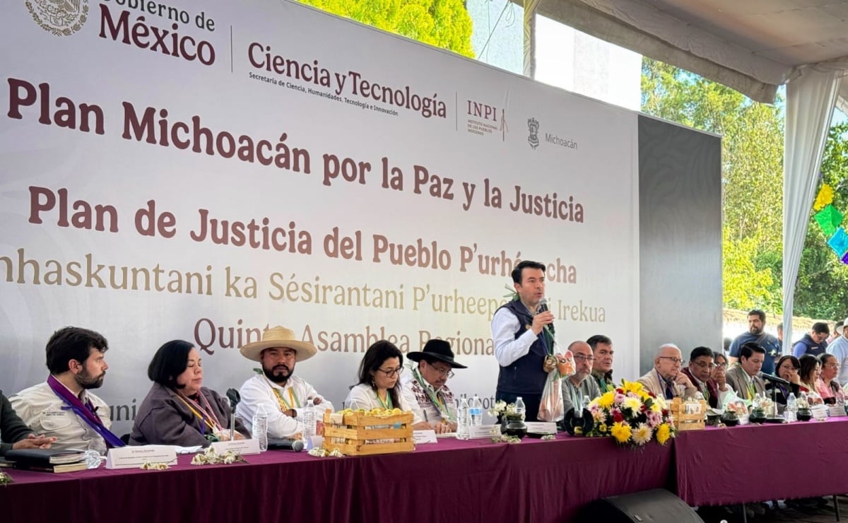 Segob revisa Plan de Justicia Purépecha a la par del Plan Michoacán; rescatan espacios públicos en el estado