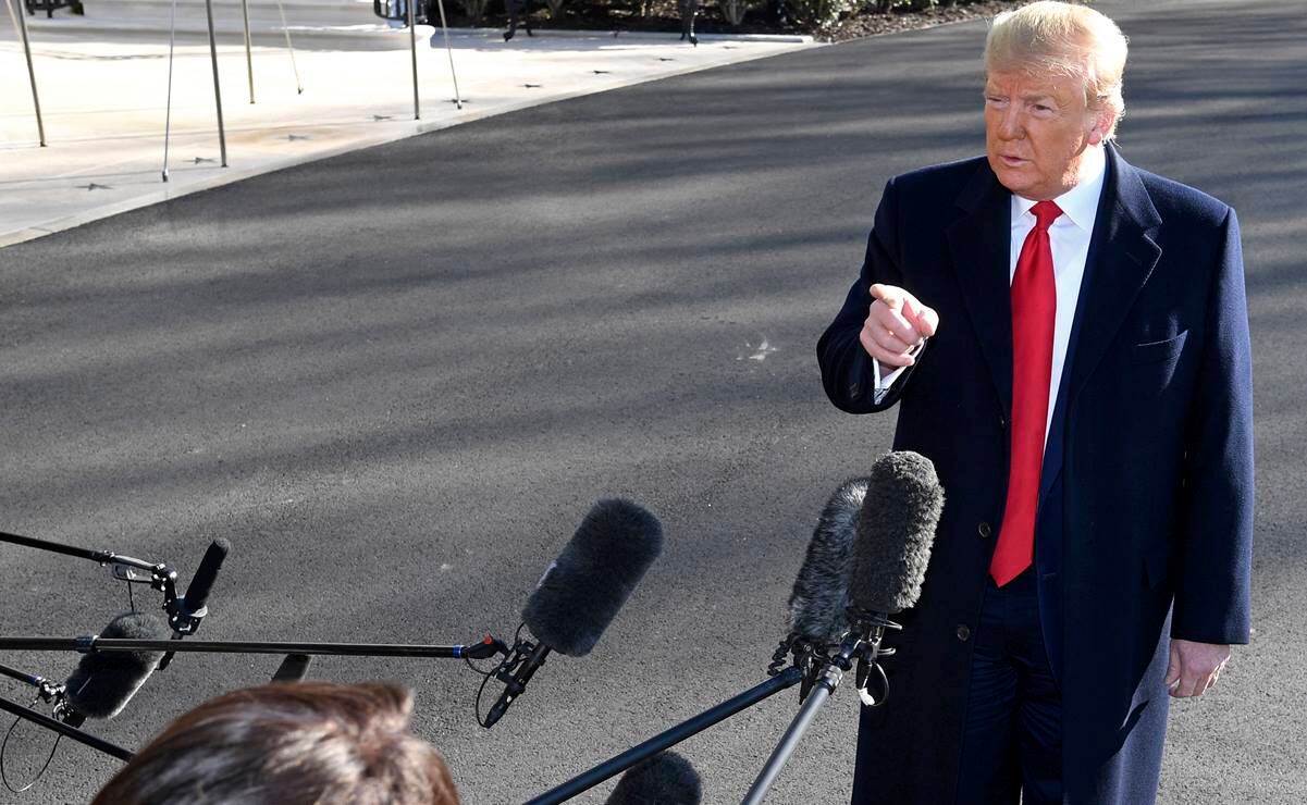 Trump dice que cualquier información 