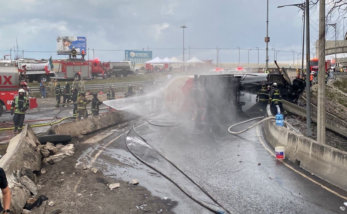 Explota pipa de gas LP en Puente de la Concordia, en límites de Iztapalapa y Chalco; suspenden servicio de Trolebús y Cablebús en Santa Martha