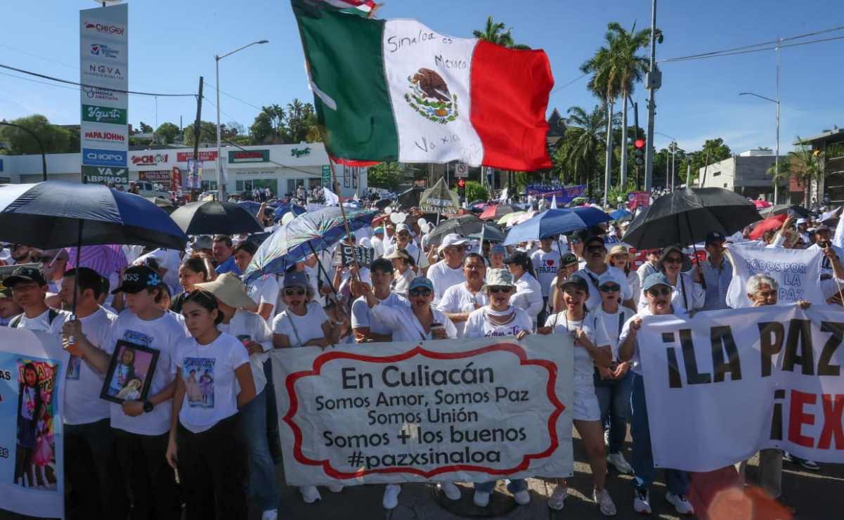 “Vamos a seguir trabajando”: Sheinbaum tras marchas por la paz en Sinaloa; detención de “El Mayo” trajo más violencia; insiste