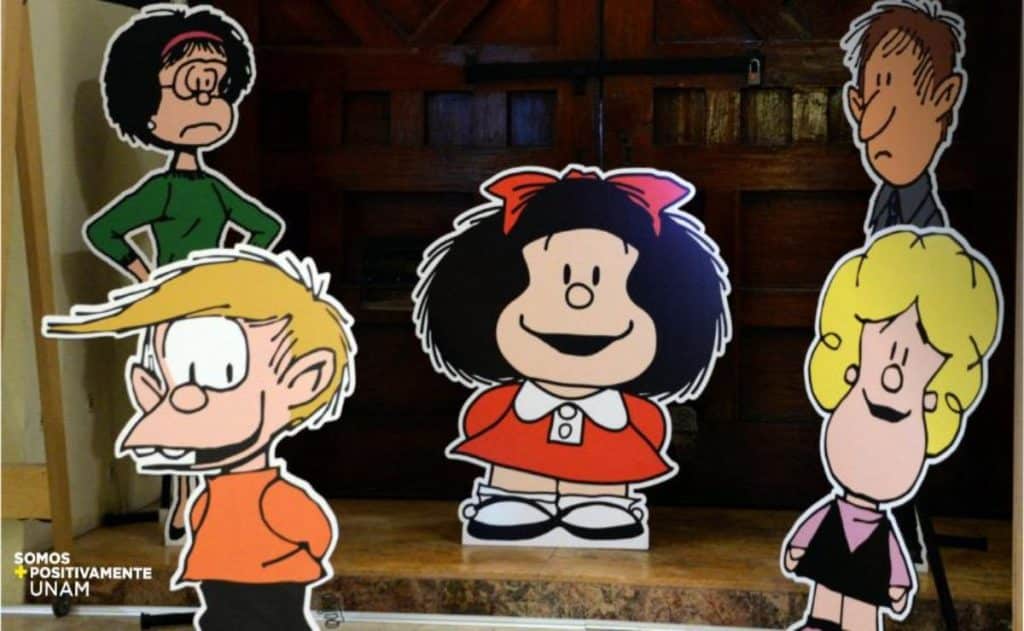 Llega exposición de Mafalda a la UNAM, buscan reivindicar el papel de la mujer