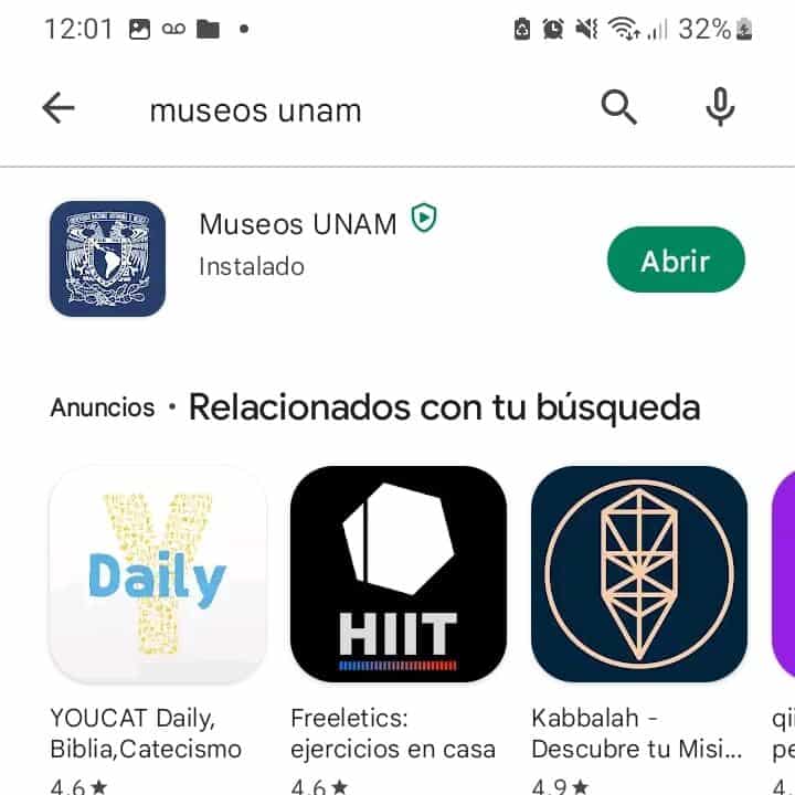 App Museos UNAM