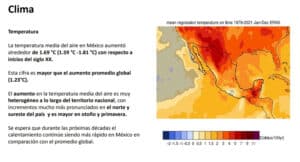 Investigación sobre cambio climático en México