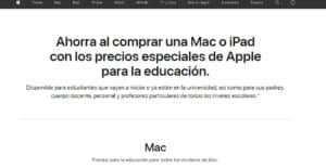 Apple da descuentos para estudiantes