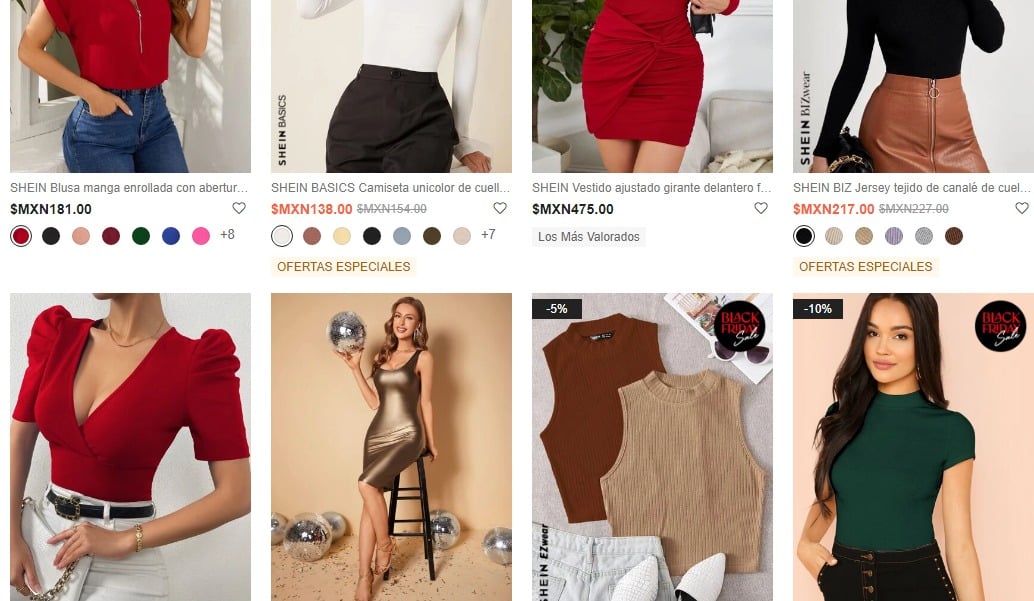 Ropa shein top ofertas