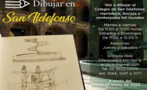 ¿Cómo puedo dibujar en el Colegio de San Idelfonso?