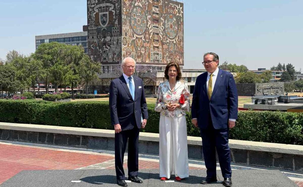 reyes de Suecia visitan la UNAM