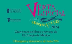 Colmex tendrá una venta de libros; fechas y horarios