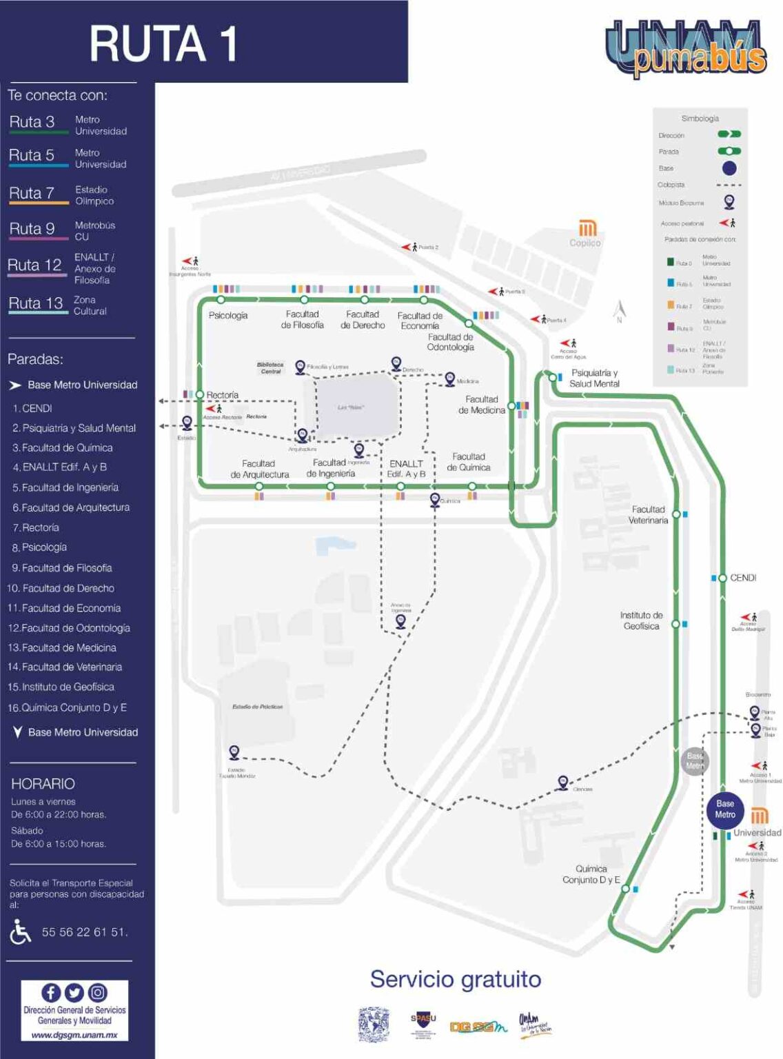 Transporte para estudiantes: cuáles son las rutas del Pumabus ...