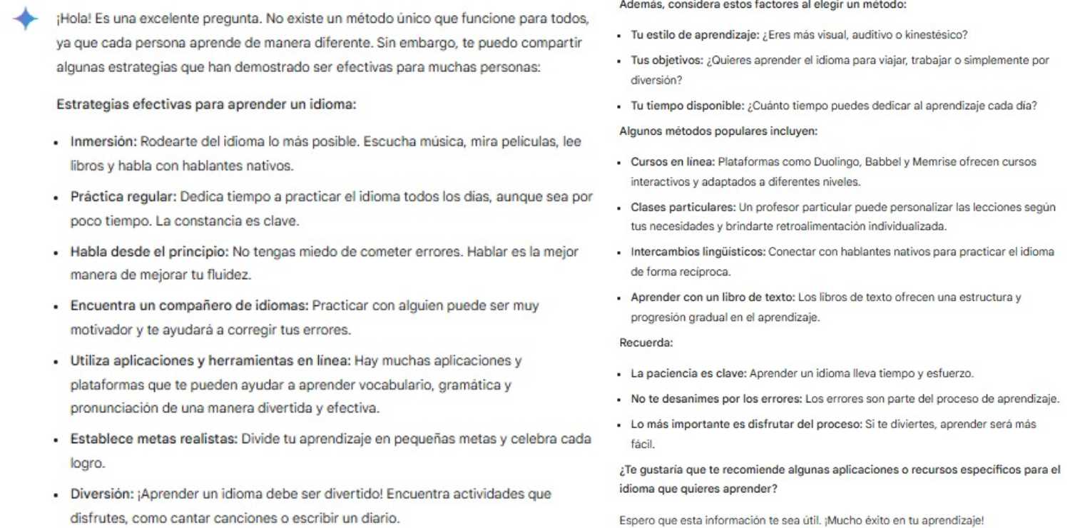 Cuál es el mejor método para aprender un idioma, según la IA ...