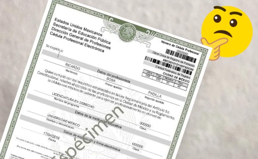 ¿Cómo buscar la cédula profesional de una persona?