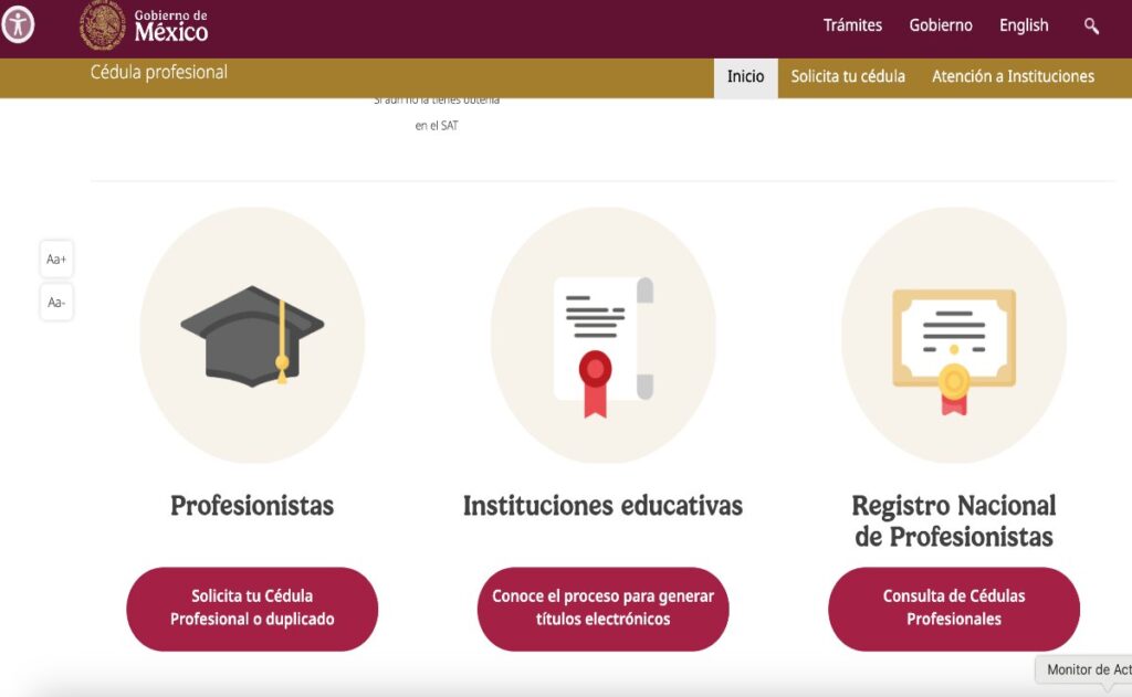 cédula profesional 