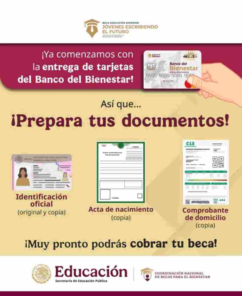 tarjeta de Jóvenes Escribiendo el Futuro (