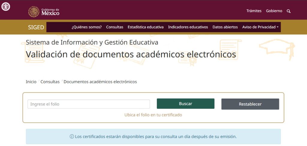 SEP descargar certificado educación media superior