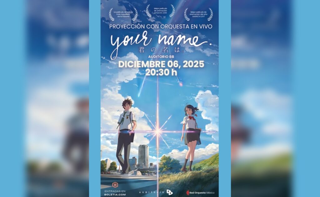 ¡Transmitirán “Your Name” con orquesta en vivo! Así puedes comprar tus boletos
