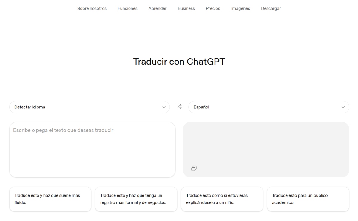 ChatGPT te ayuda en tus clases con su nuevo traductor
