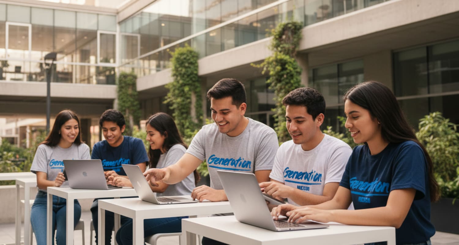 Generation México acerca a jóvenes al empleo tecnológico. Foto: Generation