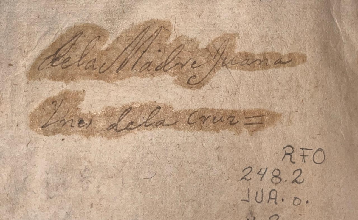 Especialistas confirmaron que las anotaciones manuscritas en el libro que resguarda la BNM pertenecen a Sor Juana. Foto: BNM